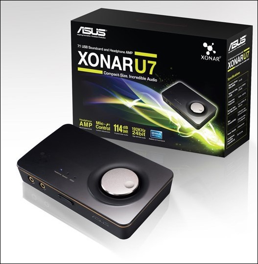 Asus Xonar U7: Zvuková karta a sluchátkový zesilovač do USB