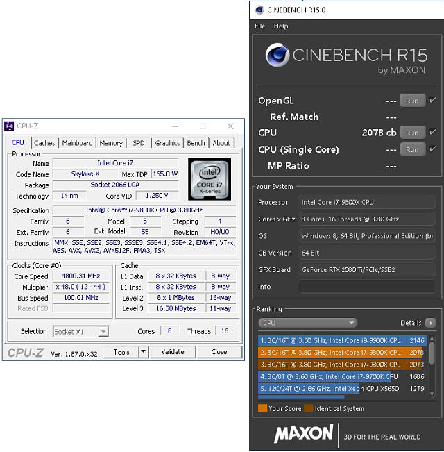 Intel Core i7-9800X: Osm jader Skylake-X v testu