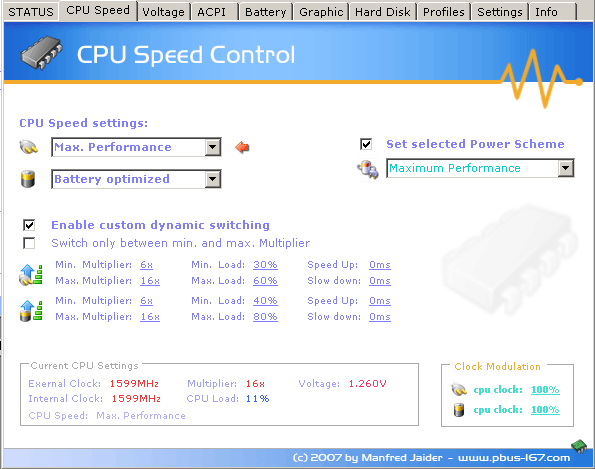 Zlatý fond utilit - Notebook Hardware Control