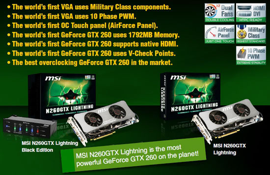 GTX 260 s 1792MB GDDR3 paměti