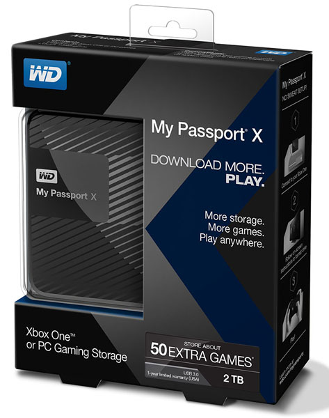 Western Digital My Passport X: 2TB externí HDD pro počítačové i Xbox hráče