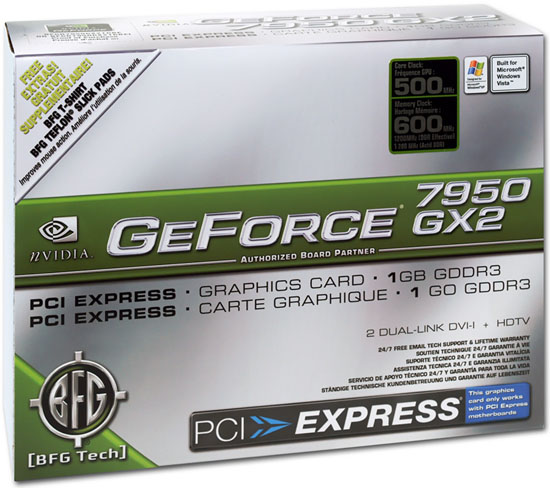 BFG GeForce 7950 GX2: dvě grafiky jako sendvič