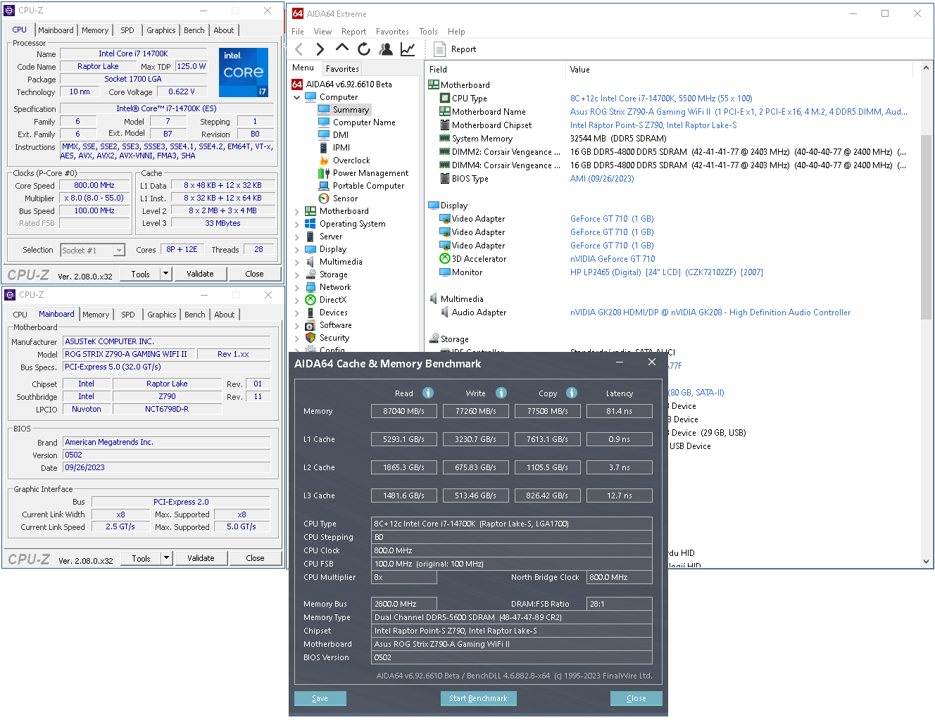 Nový Intel Core i7-14700K: Druhý nejvýkonnější Raptor Lake Refresh v testu