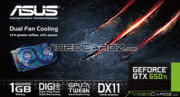 Asus připravuje GeForce GTX 650 Ti DualFan