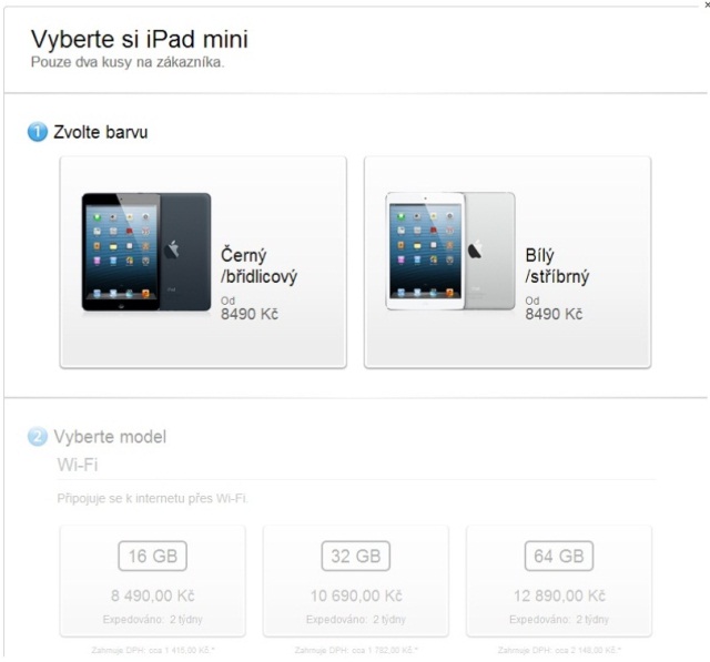 iPad mini s 16GB uživatelskou pamětí koupíte za 8490 korun