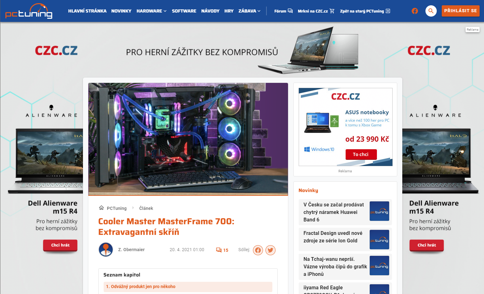 Beta PCTUNING.cz v novém kabátě a s lepší strojovnou