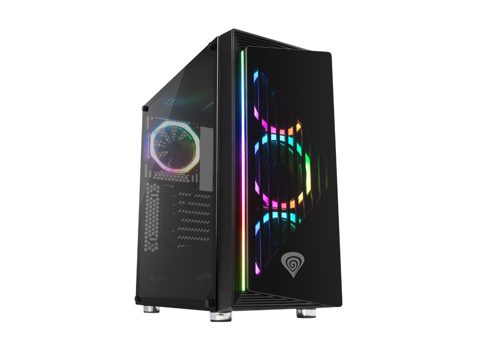 Genesis Irid 400 RGB: PC skříň s podsvícením a líbivým vzhledem