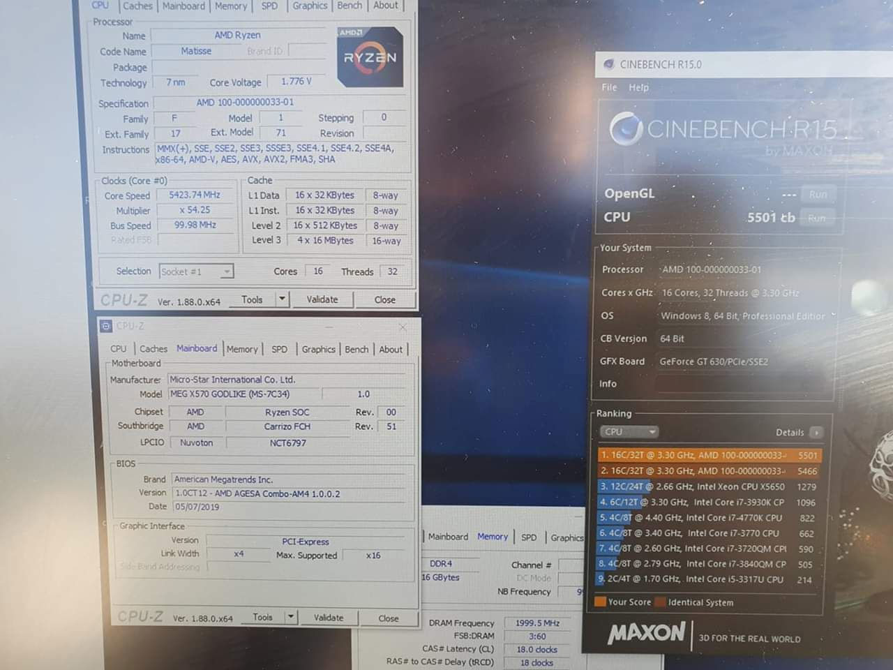 Světový rekord: šestnáctijádrový AMD Ryzen 9 3950X si podmanil test Cinebench R15