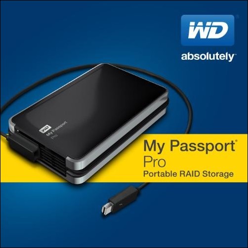 WD My Passport Pro: Přenosné RAID pole s rozhraním Thunderbolt