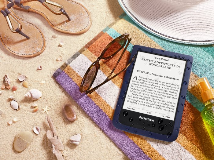Voděodolnou čtečku PocketBook Aqua si můžete vzít i do vany