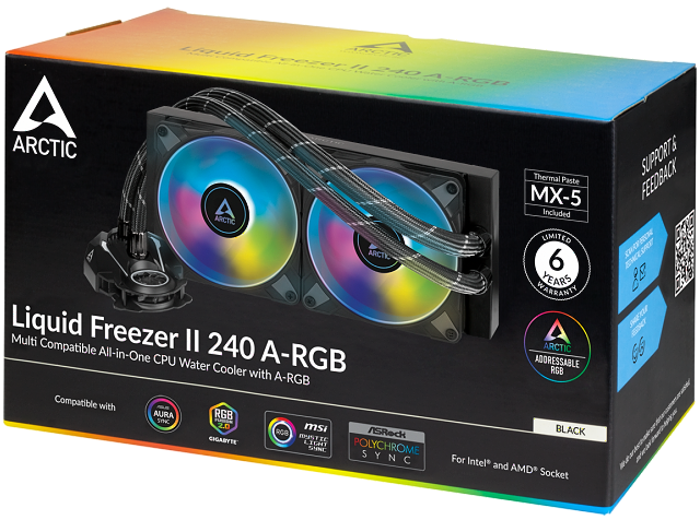 Arctic Liquid Freezer II 240 RGB – Levný AiO vodní kit pro CPU