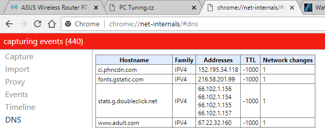 Vypnutý Yandex.DNS