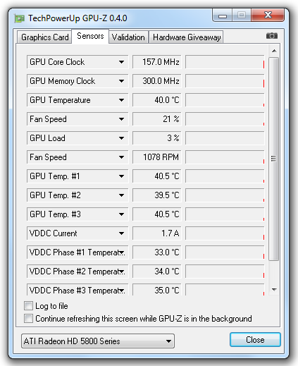 GPU-Z 0.4.0 pro GeForce GTX 400