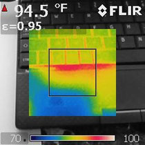 Srovnání netbooků s AMD Fusion a Intel Atom pod termokamerou