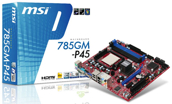 MSI 785GM-P45 - další deska s AMD 785G