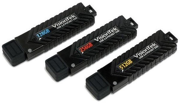 VisionTek vydává externí SSD s velikostí flash disku a kapacitou až 512 GB