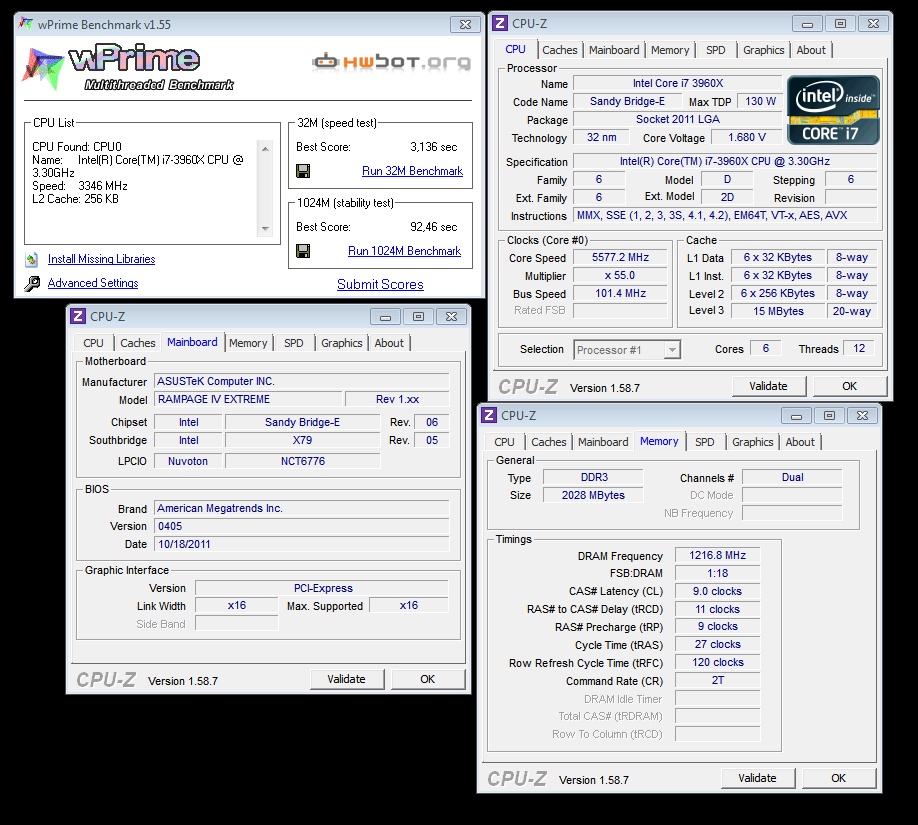 Report z OC akce – hardcore taktování na X79 s Asusem