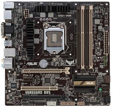 ASUS TUF Vanguard – Micro-ATX deska s čipsetem B85 pro hráče