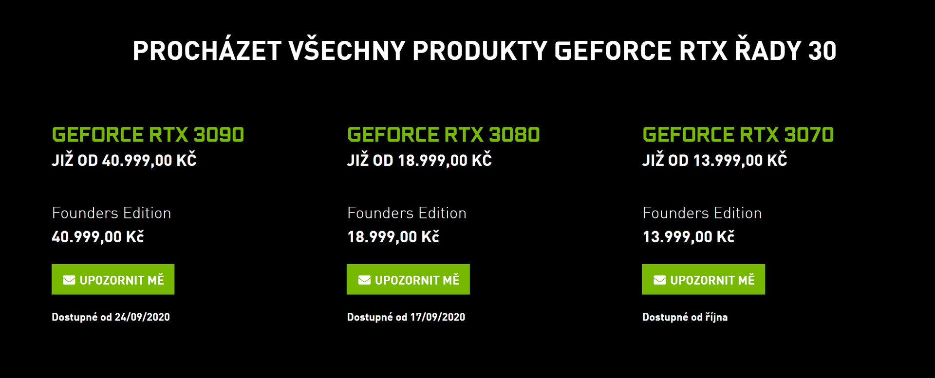 Nvidia Ampere: vyšší výkon, skvělé ceny a spousta novinek