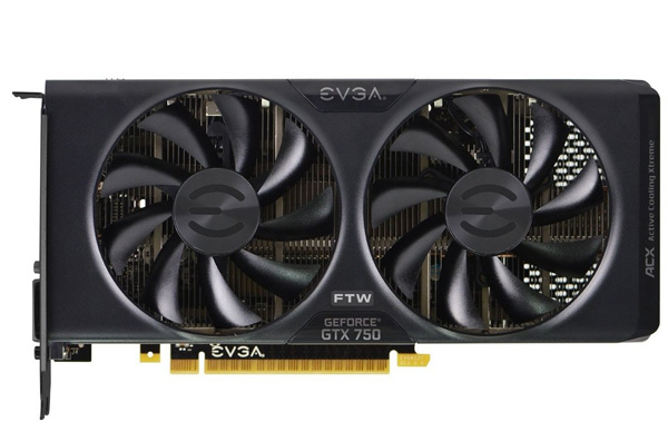 EVGA přichází s grafickou kartou GeForce GTX 750 se 2 GB pamětí ve verzi FTW