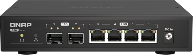 QNAP QSW-2104-2S - Dva 10 Gbit SFP+ porty! Paráda!