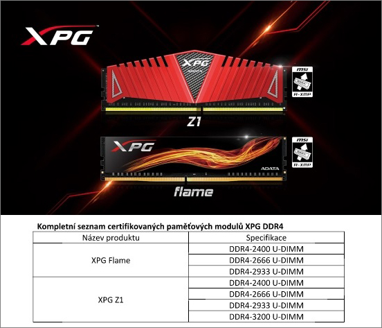 Paměti A-Data XPG získaly oficiální AMD certifikaci jako AM4/Ryzen Compatible