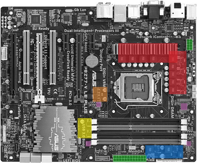 Test čtyř desek Intel Z77 včetně měření termokamerou II. díl  