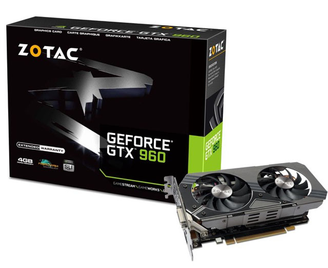 Takhle vypadají dvě nové 4GB grafiky GeForce GTX 960 v podání značky ZOTAC