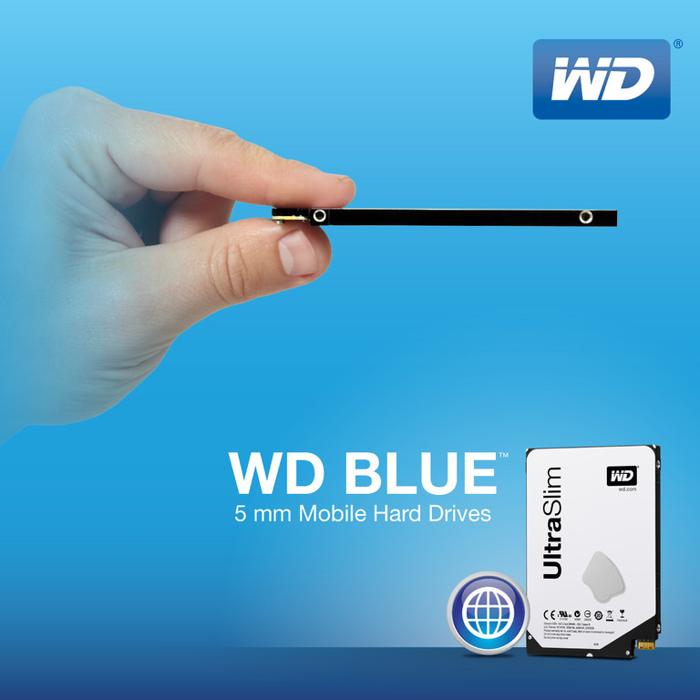 Western Digital má první 2,5palcový disk s výškou pouhých 5 mm