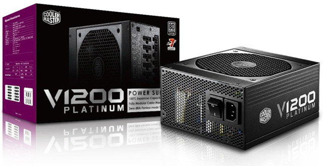 Cooler Master oznámil vydání svého nového napájecího zdroje V1200 Platinum