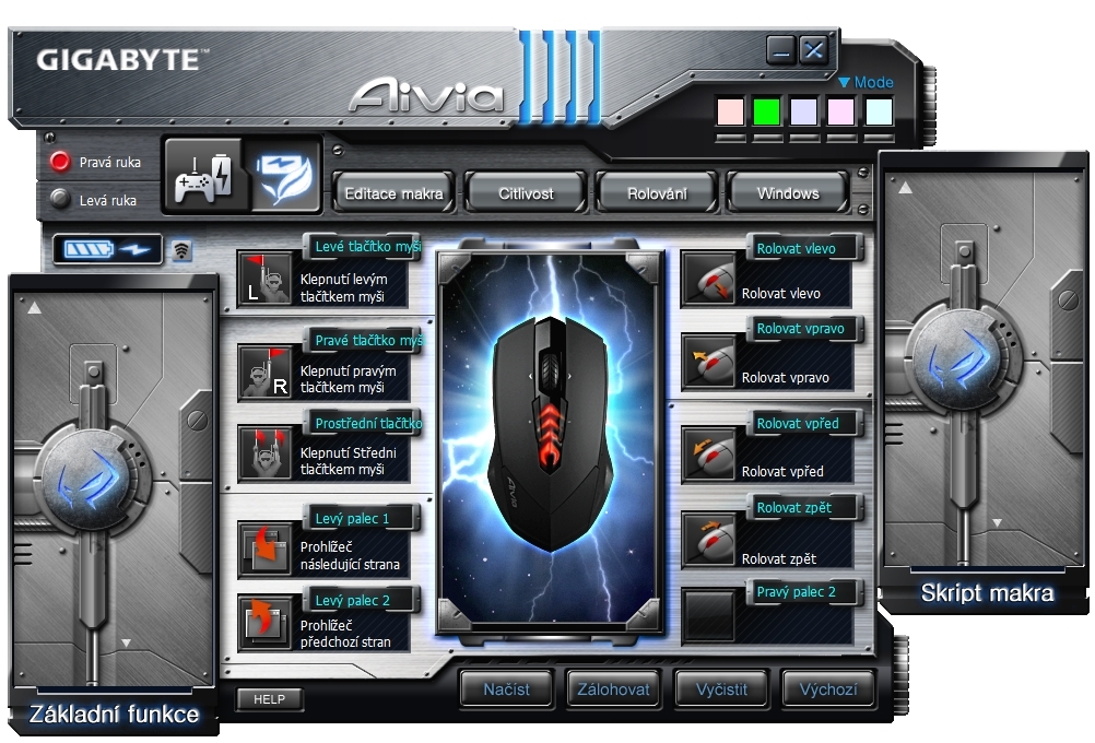 Gigabyte M8600 Aivia – drsná bezdrátová myš se zásobníkem