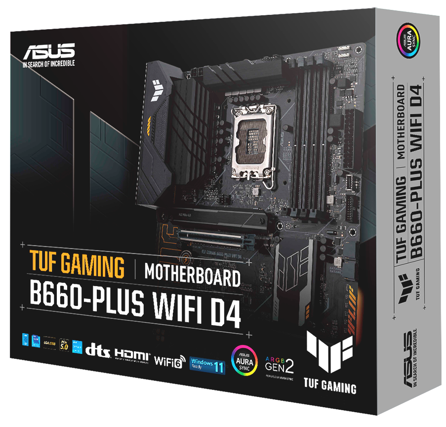 ASUS TUF Gaming B660-PLUS WIFI D4: Levná ATX deska (DDR4) pro nové Intely