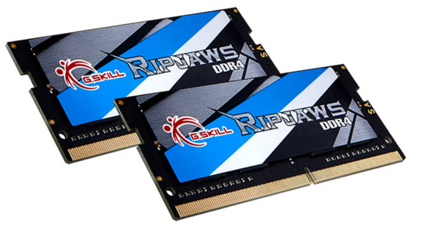 G.Skill přijde na trh s DDR4 moduly Ripjaws s taktem 3200 MHz do slotu SO-DIMM