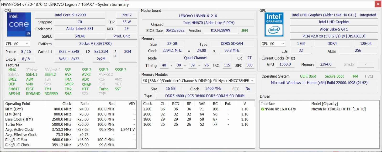 Herní bestie Lenovo Legion 7 s GeForce RTX 3080 Ti