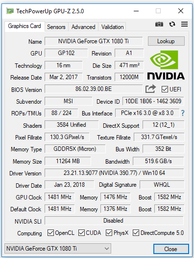 GeForce GTX 1080 Ti