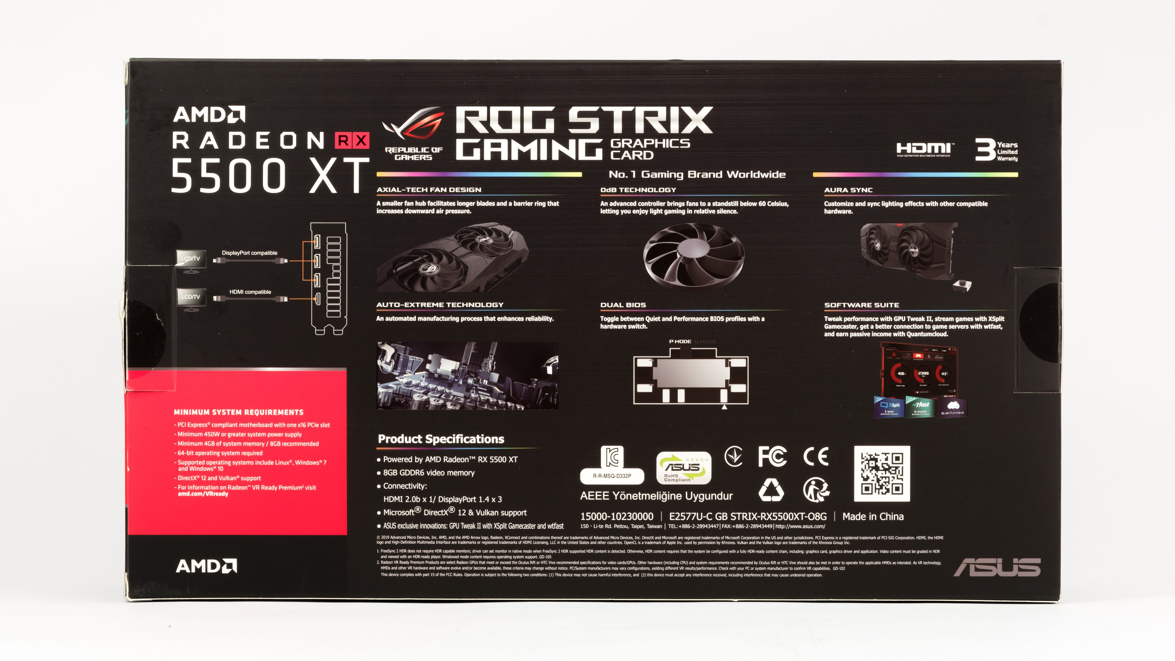 Asus ROG Strix Radeon RX 5500 XT O8G Gaming v testu