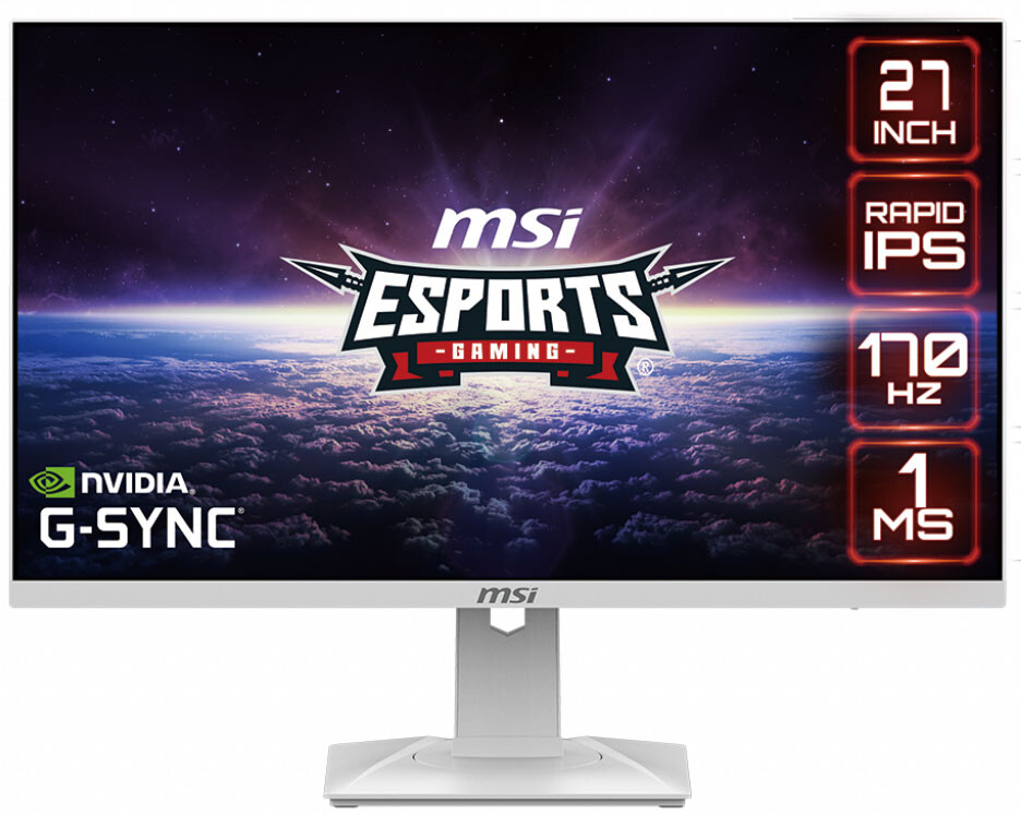 MSI uvádí bílý herní monitor s QHD panelem a 170 Hz