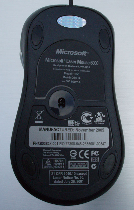 Microsoft Laser Mouse 6000 - kancelářský elegán