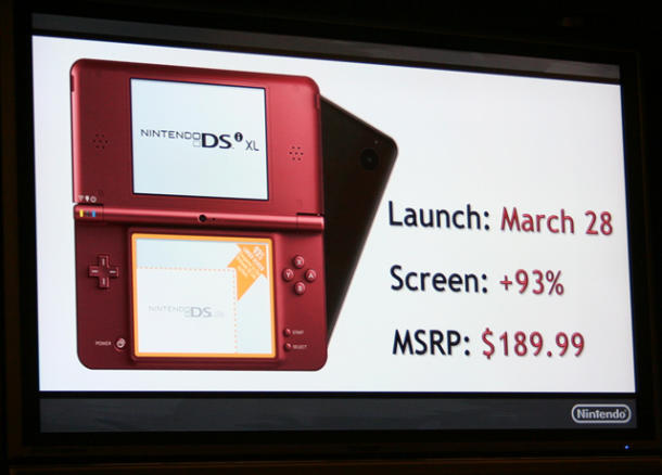 Nintendo oficiálně představilo konzoli DSi XL