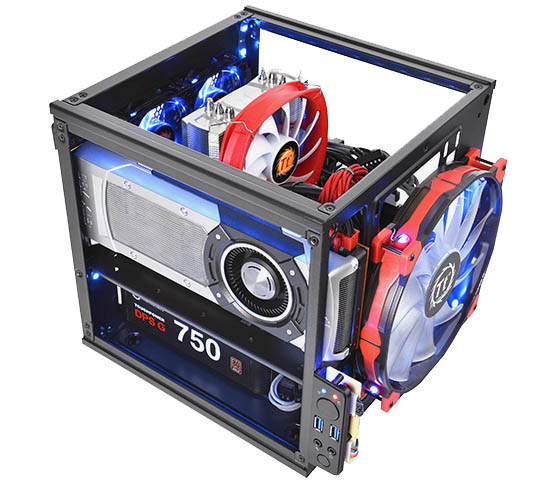 Thermaltake Core V1: kubická mini-ITX skříň pro náročné uživatele a hráče