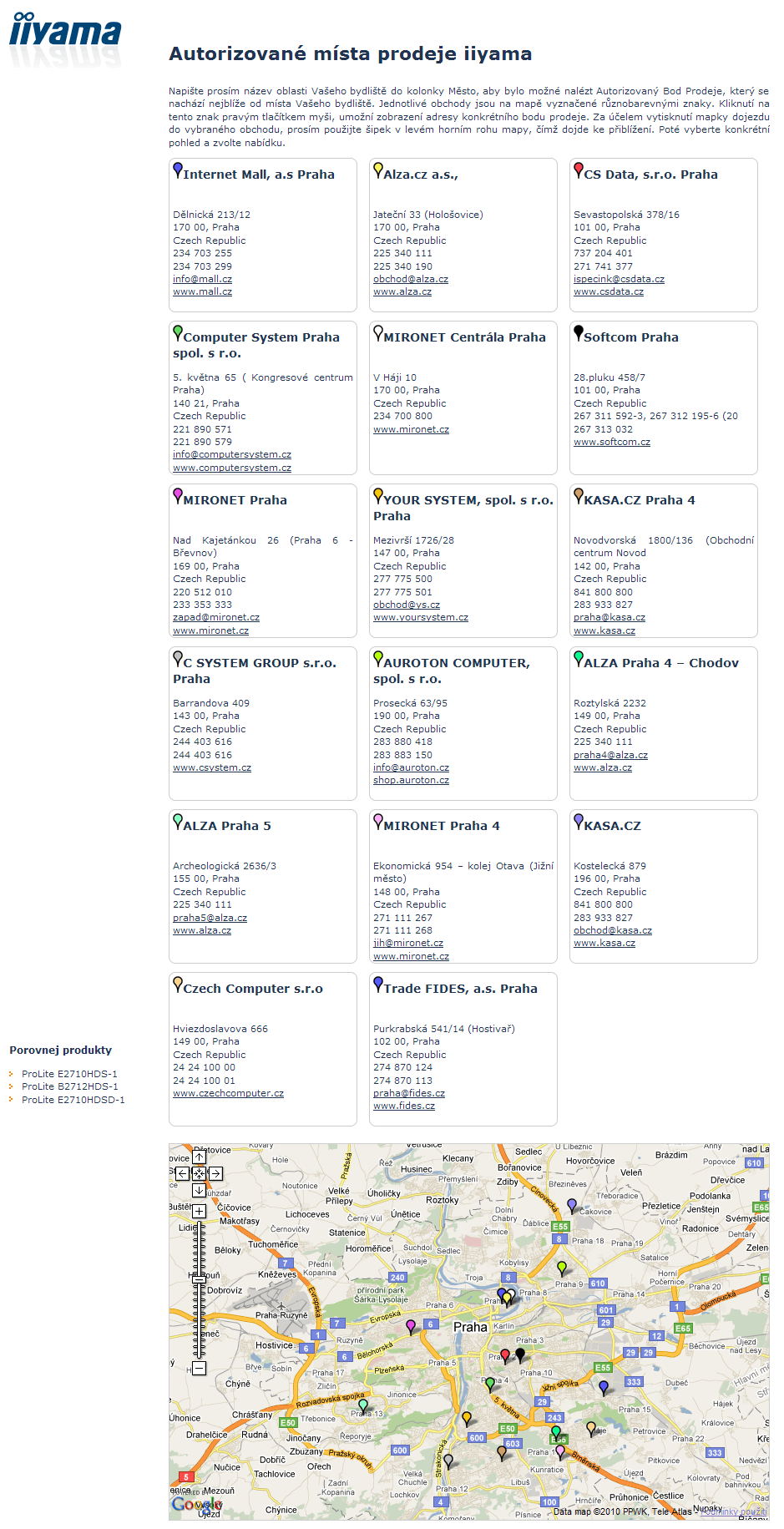 iiyama ProLite E2710HDS: Dostupná sedmadvacítka