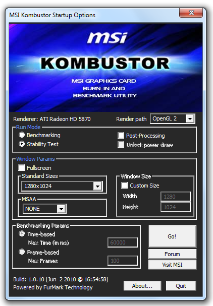 MSI Afterburner 1.6.0 - doping pro grafické karty