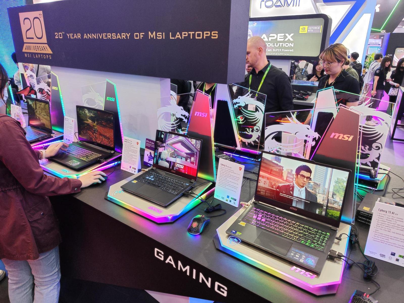 Computex 2024 – MSI notebooky s AI, aktualizovaný Claw a stylové grafiky