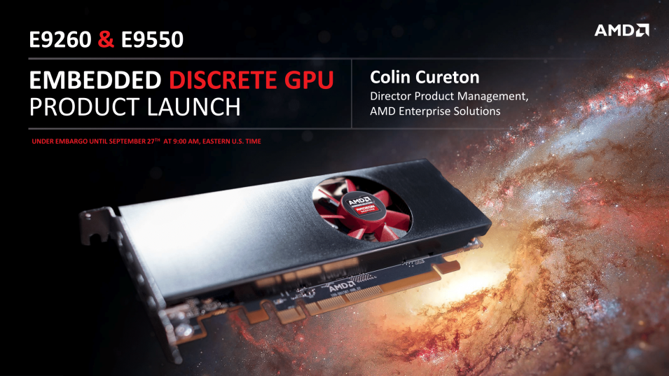 AMD odhalilo nové embedded grafiky Radeon s architekturou Polaris