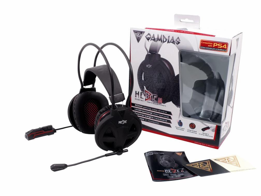 Gamdias HEBE V2 je lehký herní  headset s variabilním připojením