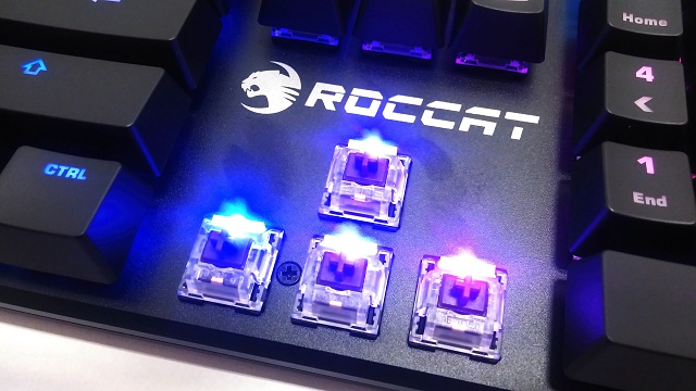 Roccat Suora FX: mechanická s RGB LED a bez rámečku