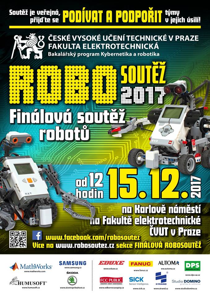 Přijďte se tento pátek podívat na finále Robosoutěže