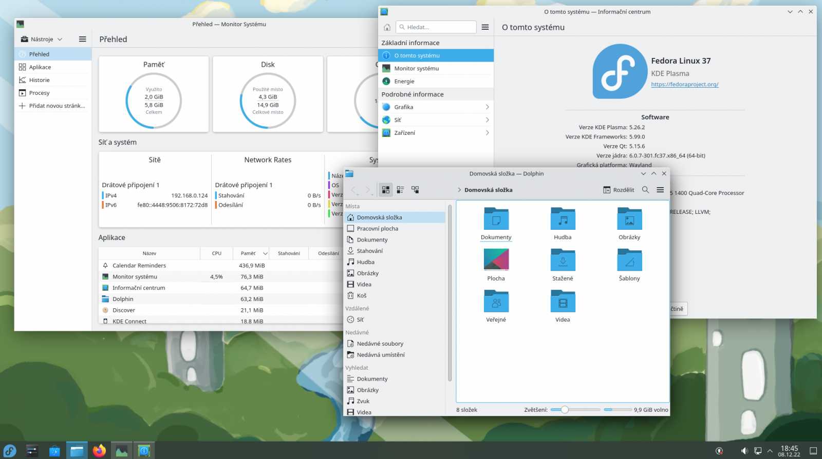 Fedora  37 KDE spin