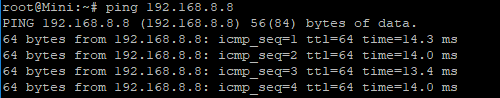 Ping z VPS na ASUS Router