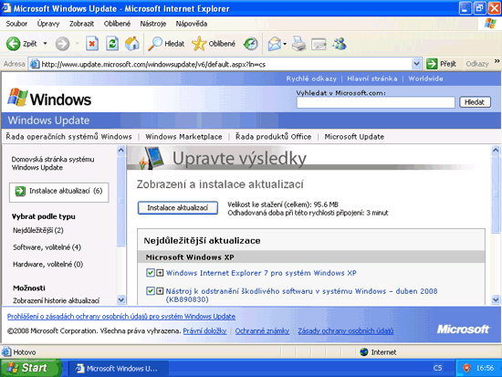 Windows XP Service Pack 3: jak na něj?